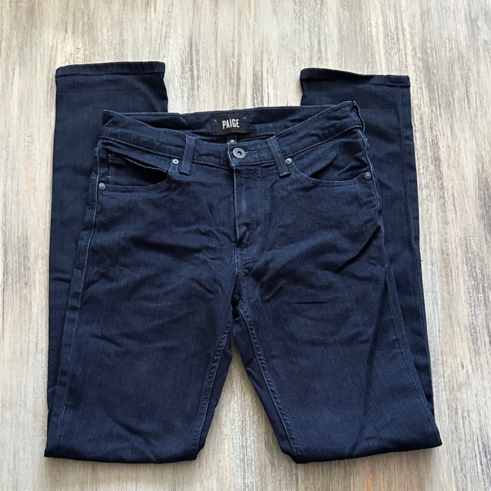 PAIGE Women’s Midnight Blue Jeans TALL